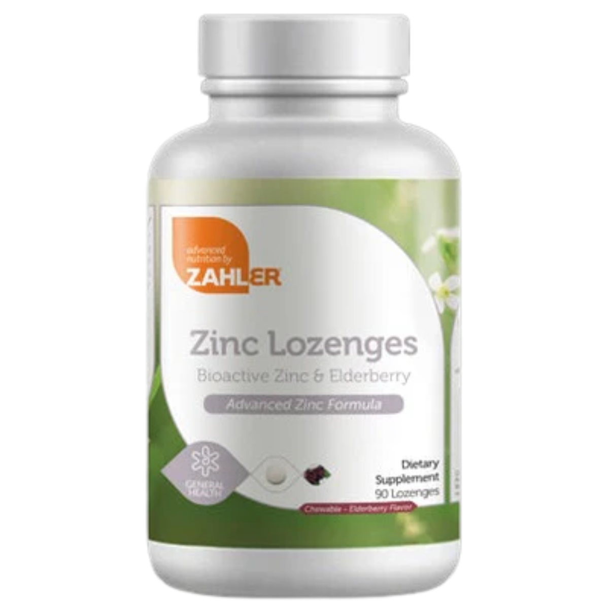 Zinc Lozenges Elderberry Flavor 90 Lozenges