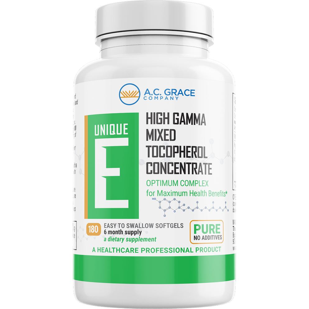UNIQUE E High Gamma Mixed Tocopherol 180 Softgels
