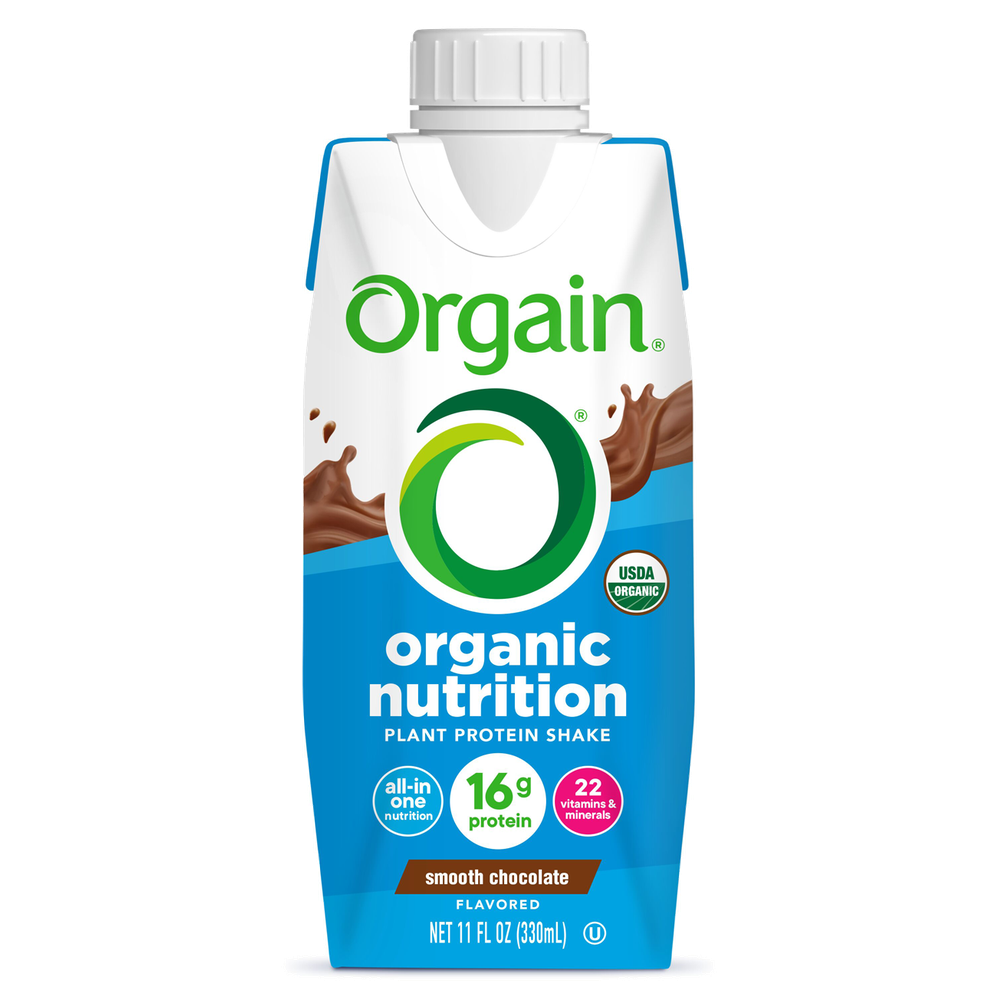 Vegan Organic Nutrition Shake Smooth Chocolate Single Serving Pack