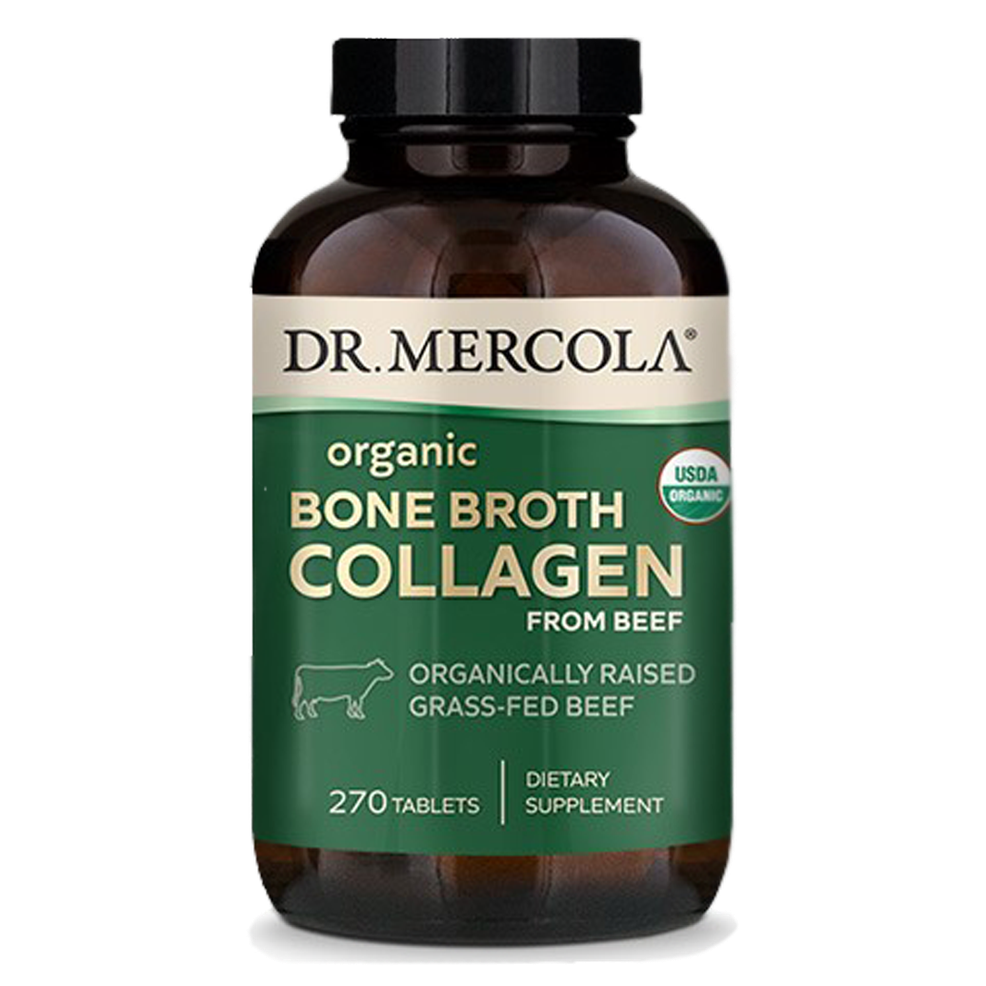 Organic Collagen from Grass Fed Beef Bone Broth 270 Tablets