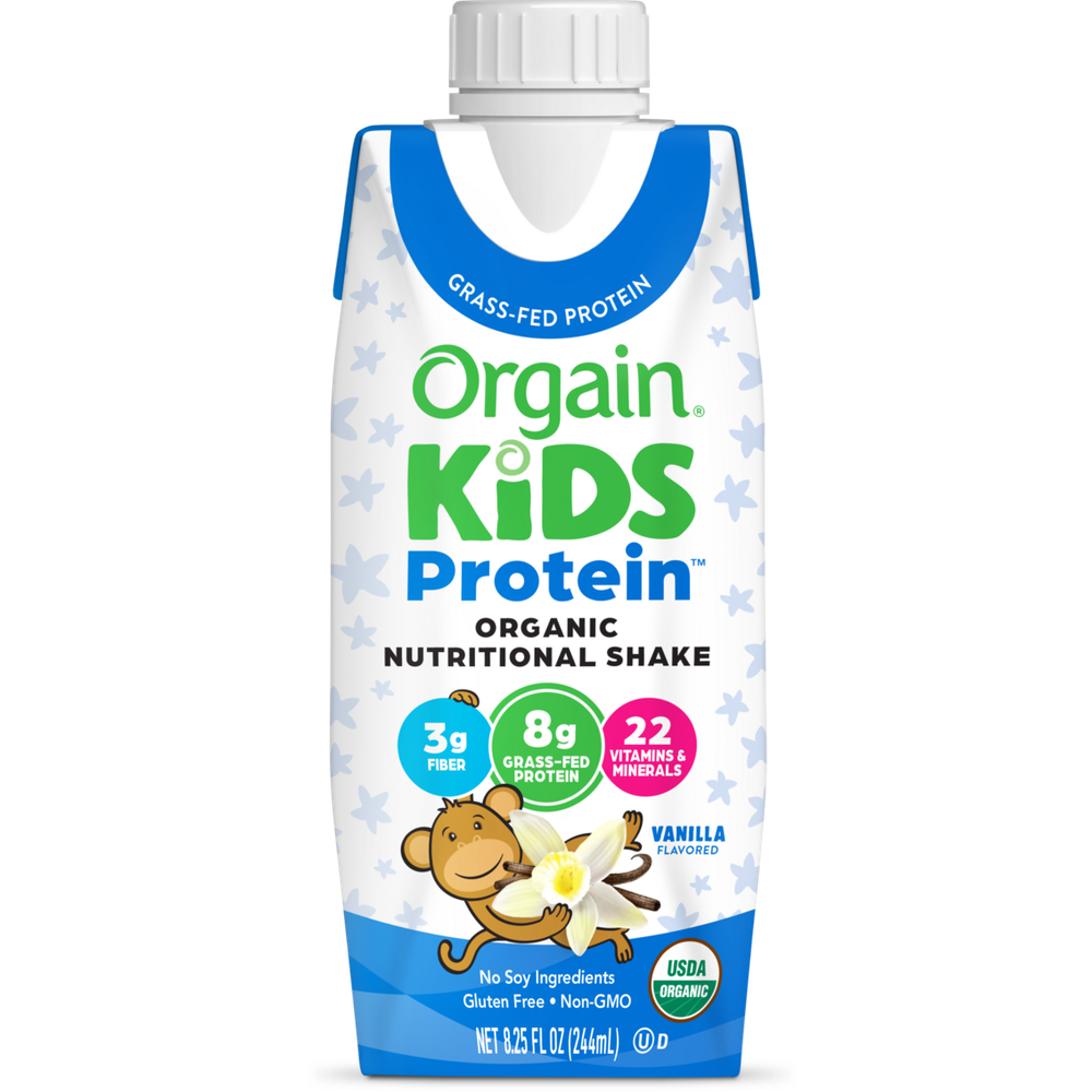 Kids Protein Organic Nutrition Shake Vanilla Single Serving Pack