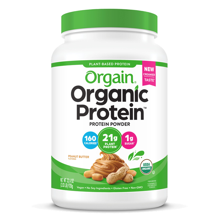 Organic Protein Powder Plant Based Peanut Butter 20 Servings