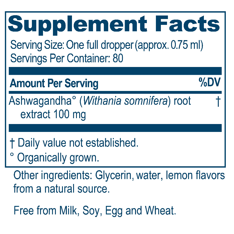 Adult Ashwagandha Drops 2 fl oz