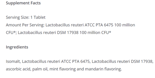 BioGaia Gastrus 30 Chewable Tablets