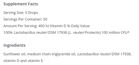 BioGaia Protectis Baby Drops with Vitamin D 50 Servings