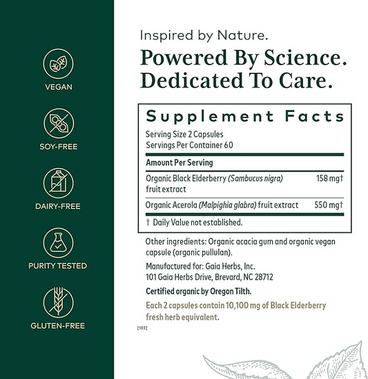 Black Elderberry PRO 120 Capsules