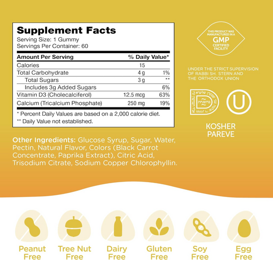 Bone Gummies for Kids 60 Gummies