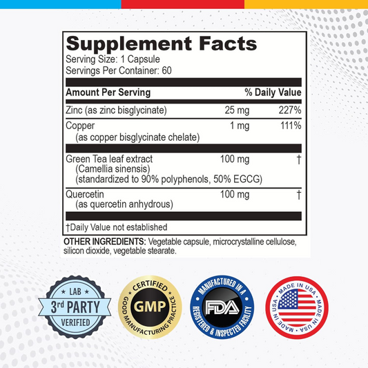 Brain Basics Opti Zinc Plus 60 Tablets