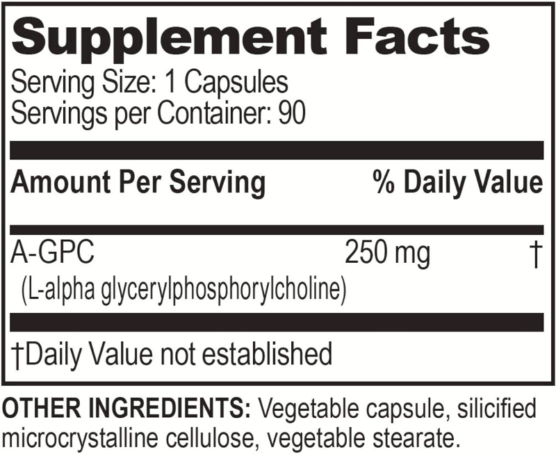 Brain Basics Ultra Alpha GPC 90 Capsules