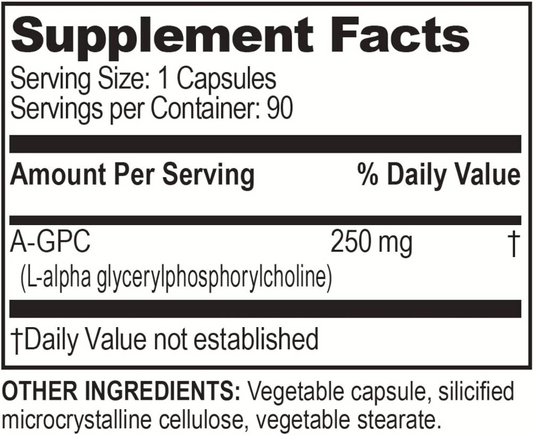 Brain Basics Ultra Alpha GPC 90 Capsules