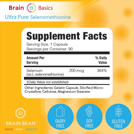 Brain Basics Ultra Pure Selenomethionine 90 Capsules
