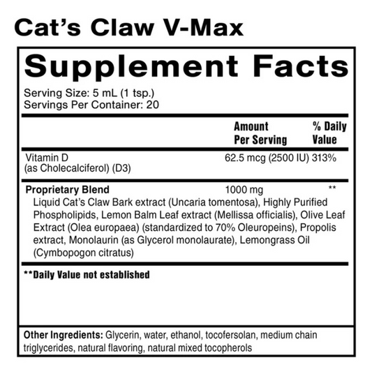 CAT'S CLAW V-MAX 3.38 fl oz