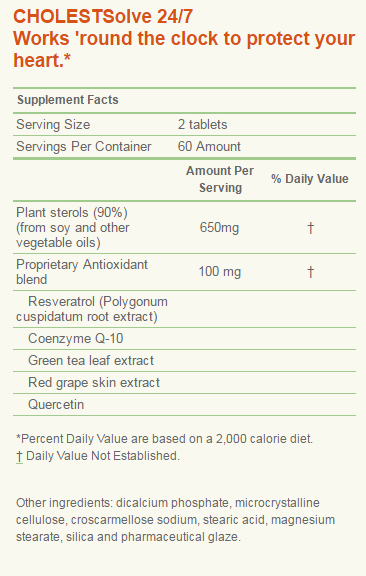 CholestSolve 24/7® 120 Tablets