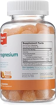 Chapter One Magnesium Peach 60 Gummies