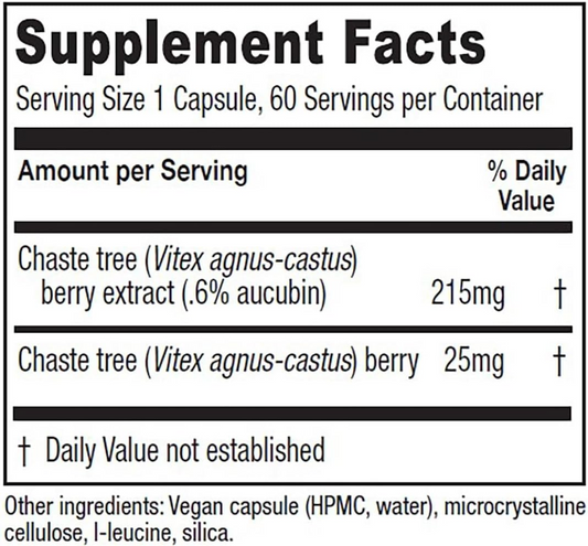 Chaste Tree Berry 60 Capsules