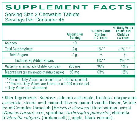 Chewable Cal/Mag 90 Chewable Tablets