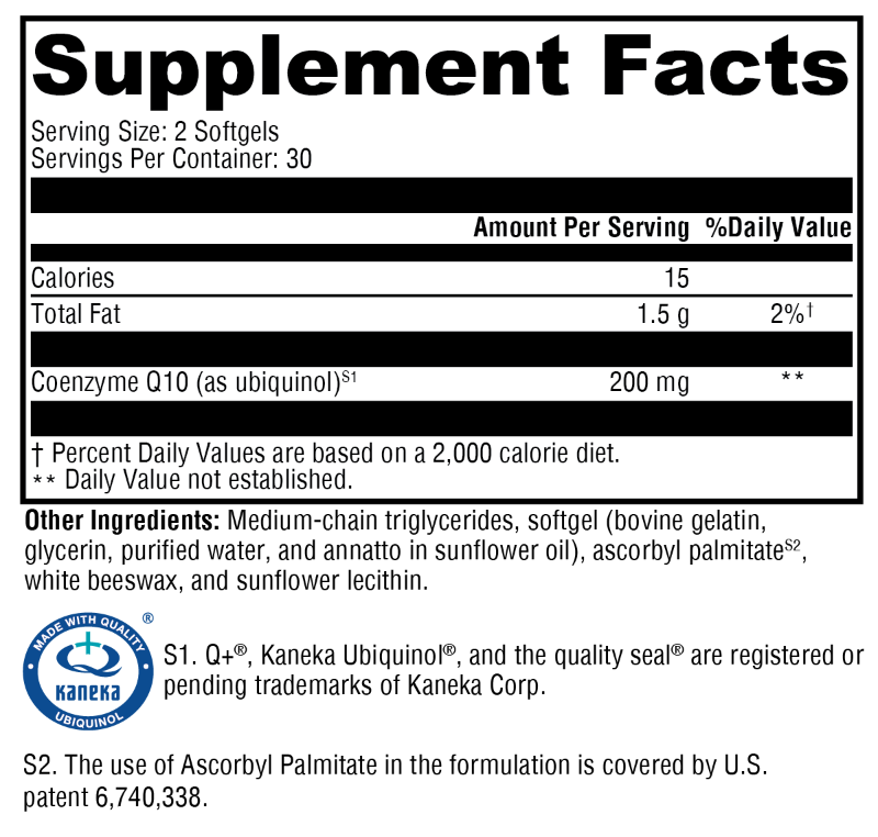 CoQmax™ Ubiquinol 60 Softgels