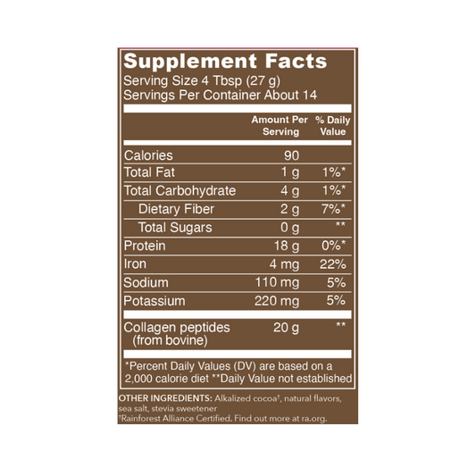 Collagen Peptides Chocolate 14 Servings