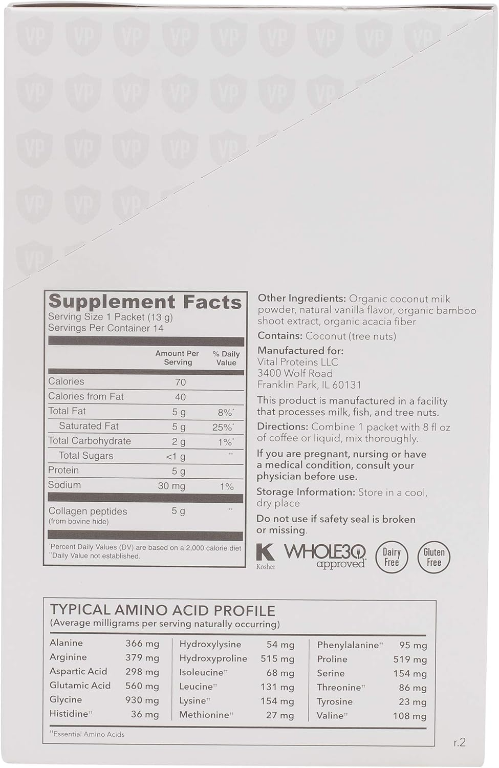 Collagen Creamer Vanilla 14 Servings