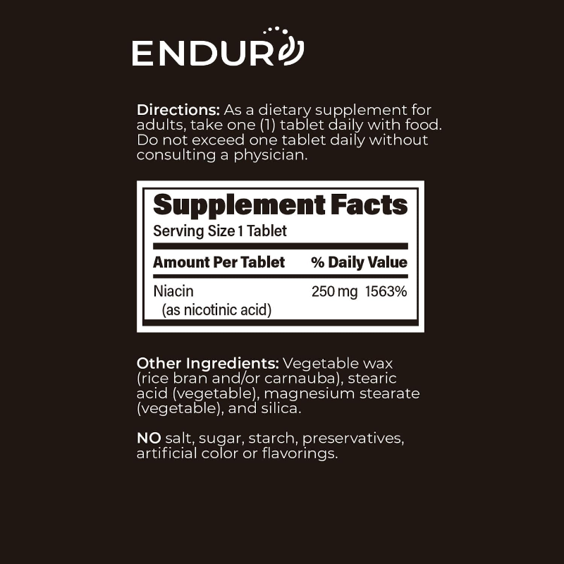 ENDUR-ACIN ER NIACIN 250 mg 100 Tablets