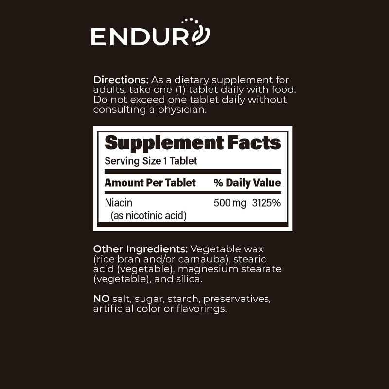 ENDUR-ACIN ER NIACIN 500 mg 100 Tablets