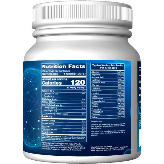 Egg White Protein Vanilla 20 Servings