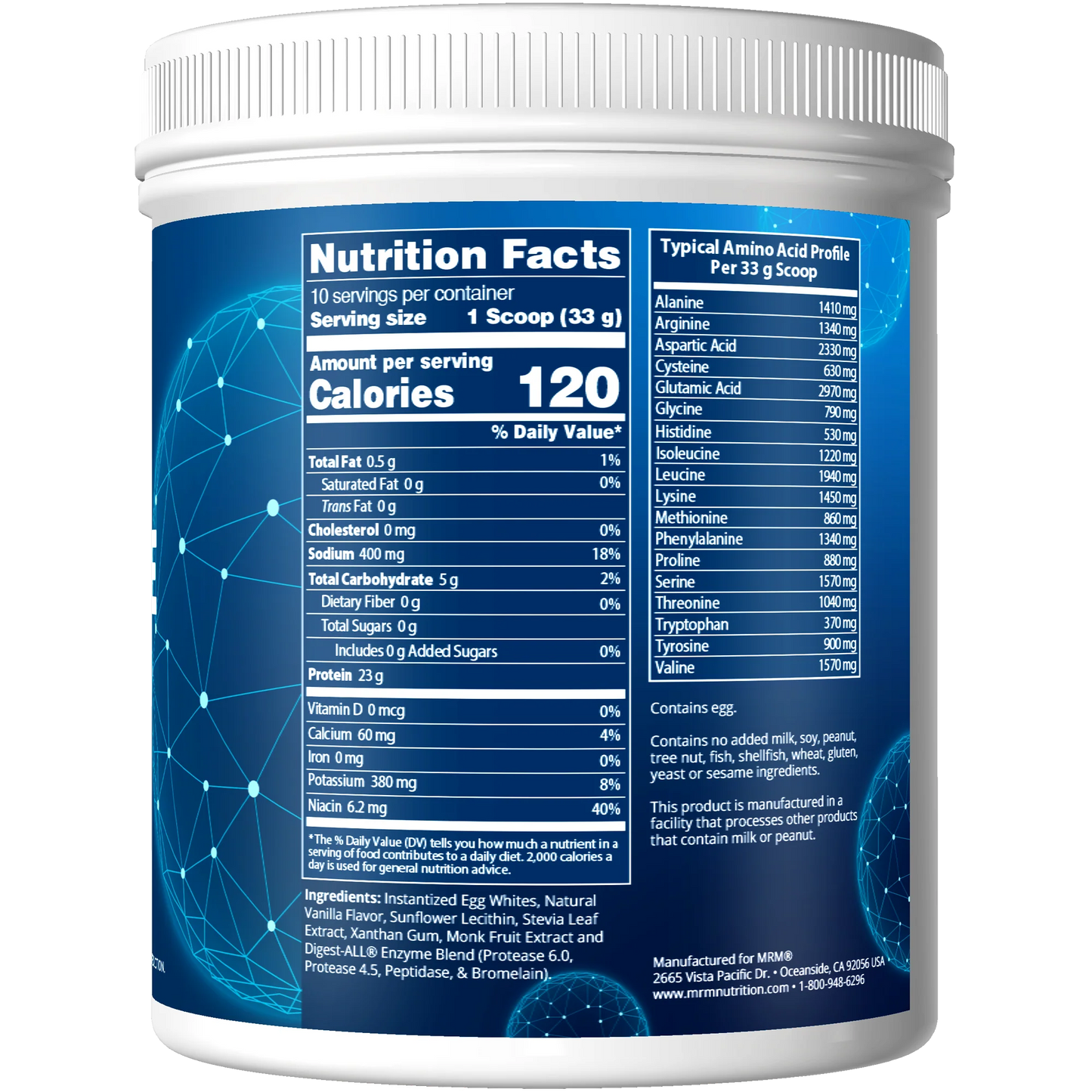Egg White Protein Vanilla 10 Servings