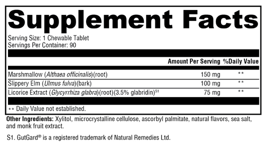 GI Soothe Chocolate 90 Tablets