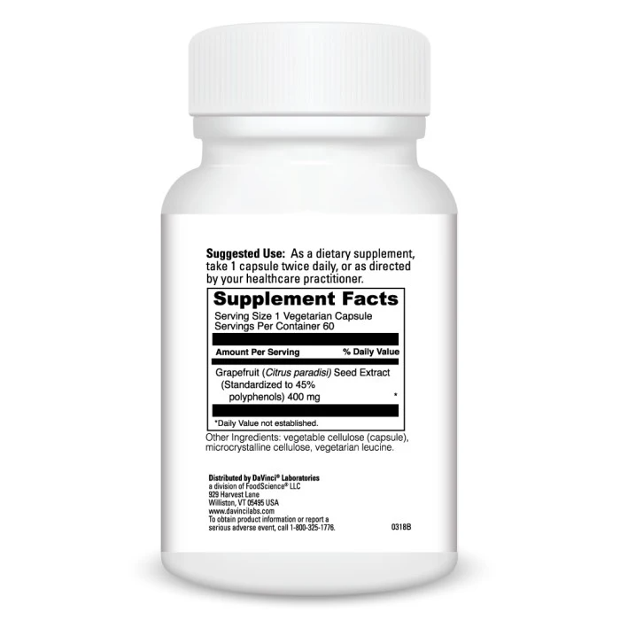 GRAPEFRUIT SEED EXTRACT 400 mg 60 Capsules