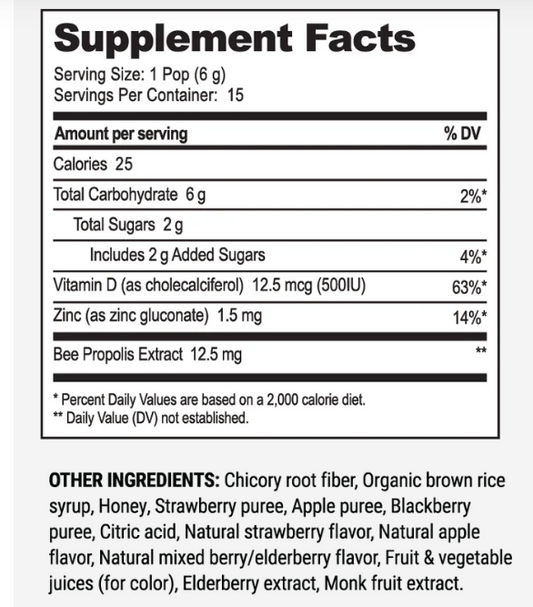 Kid's Throat Soothing 15 Lollipops