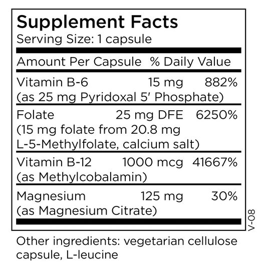 L-Methylfolate 15 mg + Cofactors 30 Capsules
