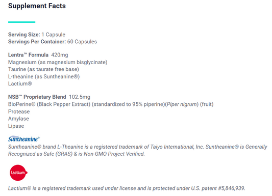 Lentra™ 60 Capsules