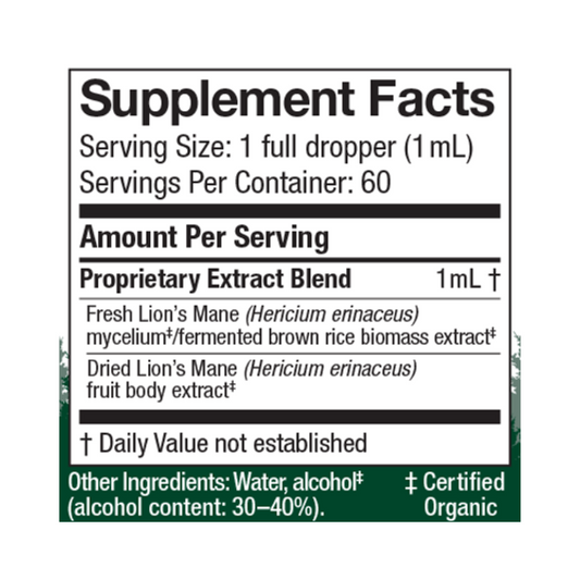 Lion's Mane Extract 2 fl oz