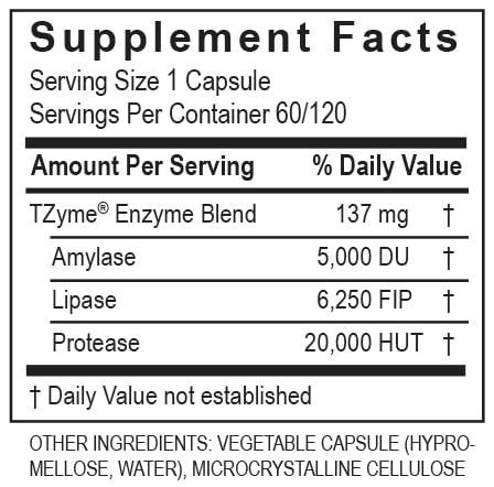 LypoZyme 60 Capsules