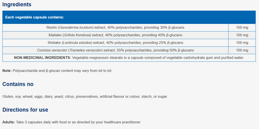 Mushroom Complex SAP 90 Capsules