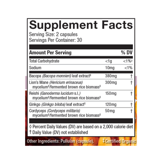 MycoBotanicals® Brain* 60 Capsules