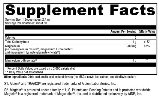 OptiMag® Neuro Lemon-Lime 60 Servings
