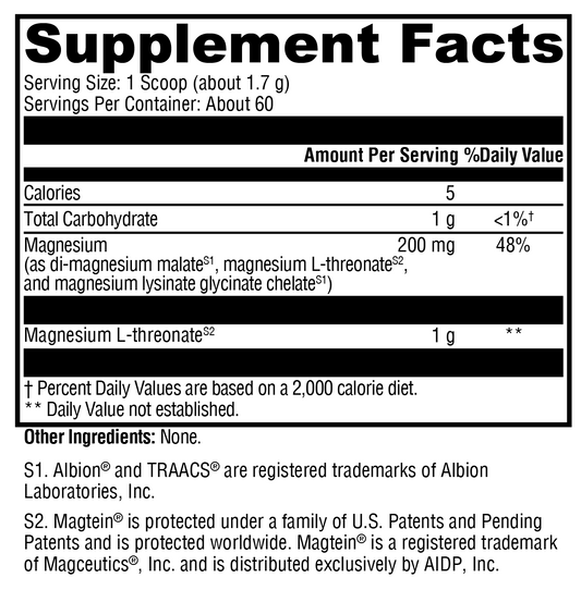 OptiMag® Neuro Unflavored 60 Servings