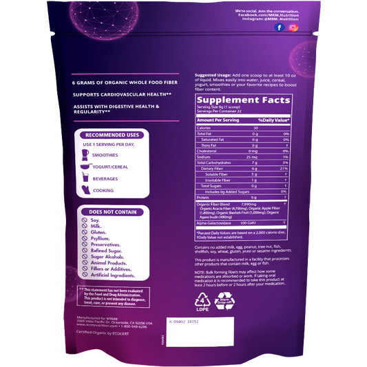 Whole Food Organic Fiber 32 Servings