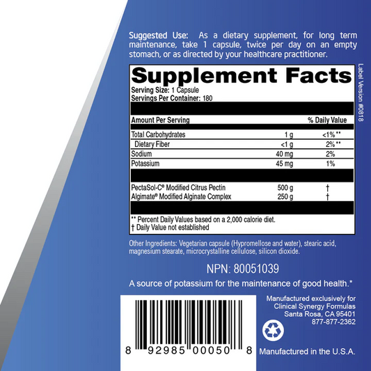 PectaSol Metal Detox 180 Capsules