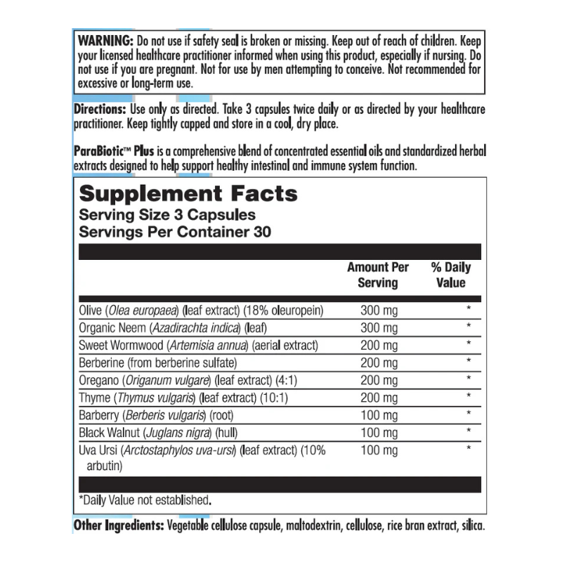 ParaBiotic Plus 90 Capsules