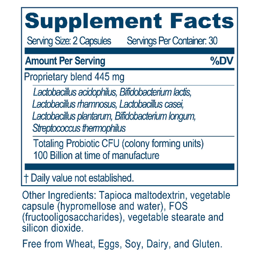 Probiotic 100B 60 Capsules