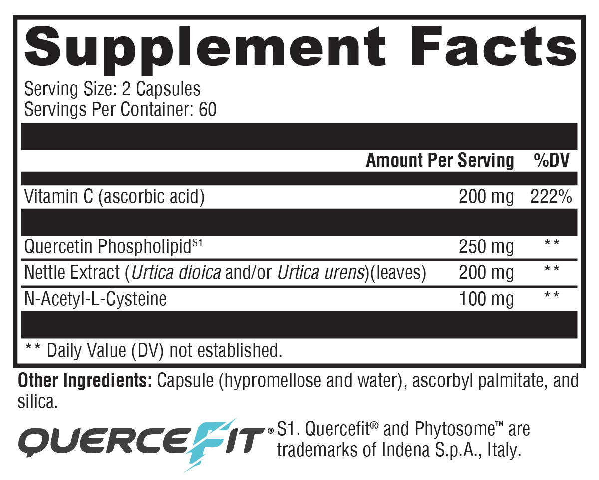 Quercetin 20× Plus 60 Capsules