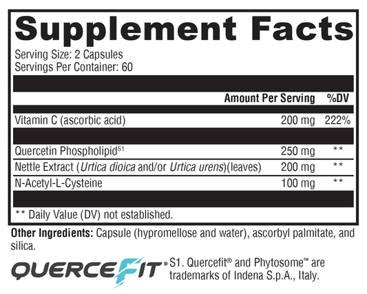 Quercetin 20× Plus 120 Capsules