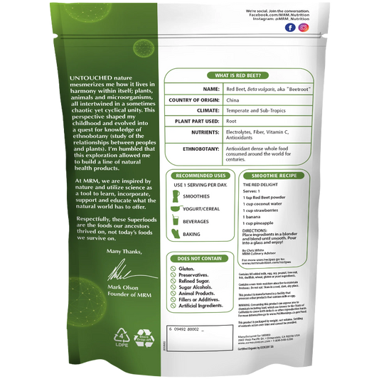 Organic Red Beet Powder 24 Servings
