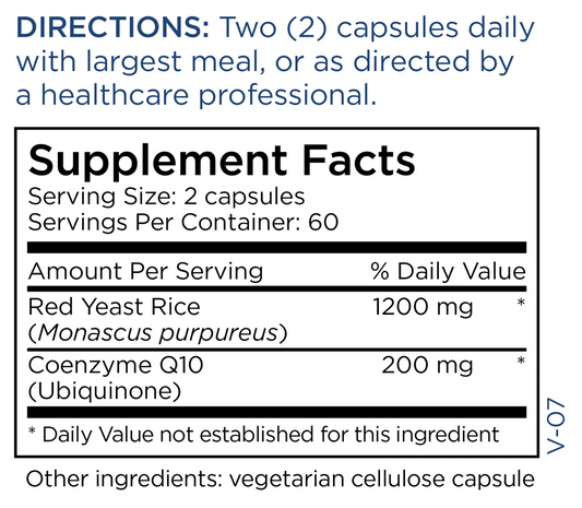 Red Yeast Rice with CoQ10 120 Capsules