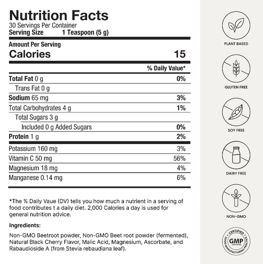 SuperBeets Black Cherry 30 Servings