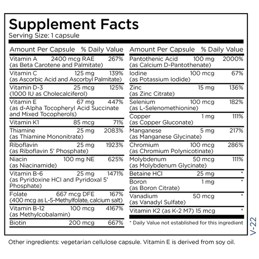 The Big One® without Iron 90 Capsules