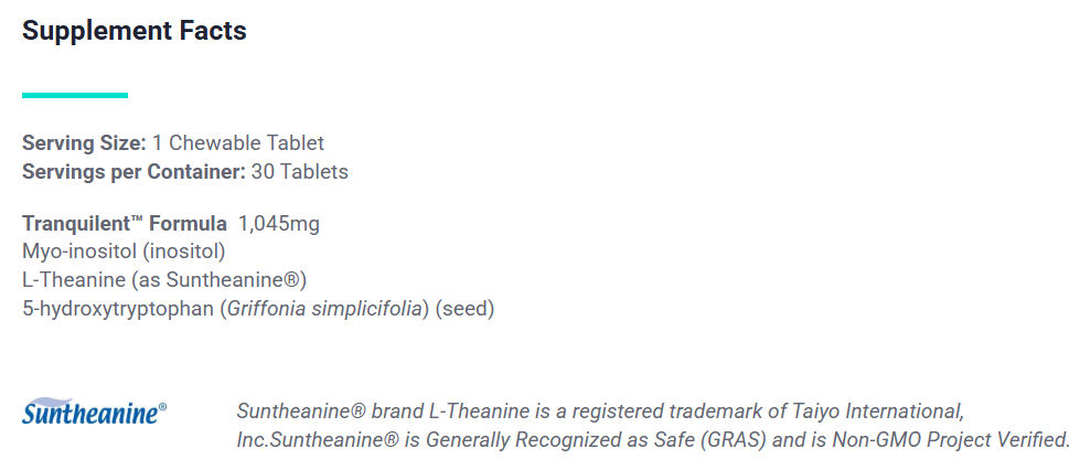 Tranquilent™ 30 Tablets