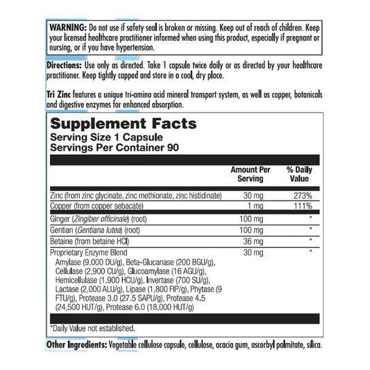 Tri Zinc 90 Capsules